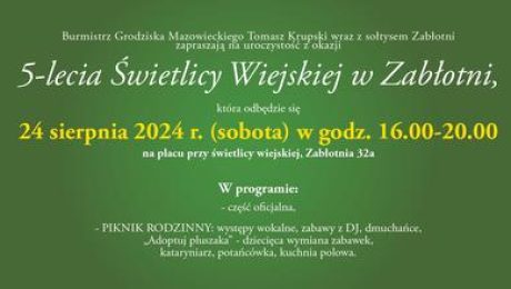 5-lat Świetlicy Wiejskiej w Zabłotni